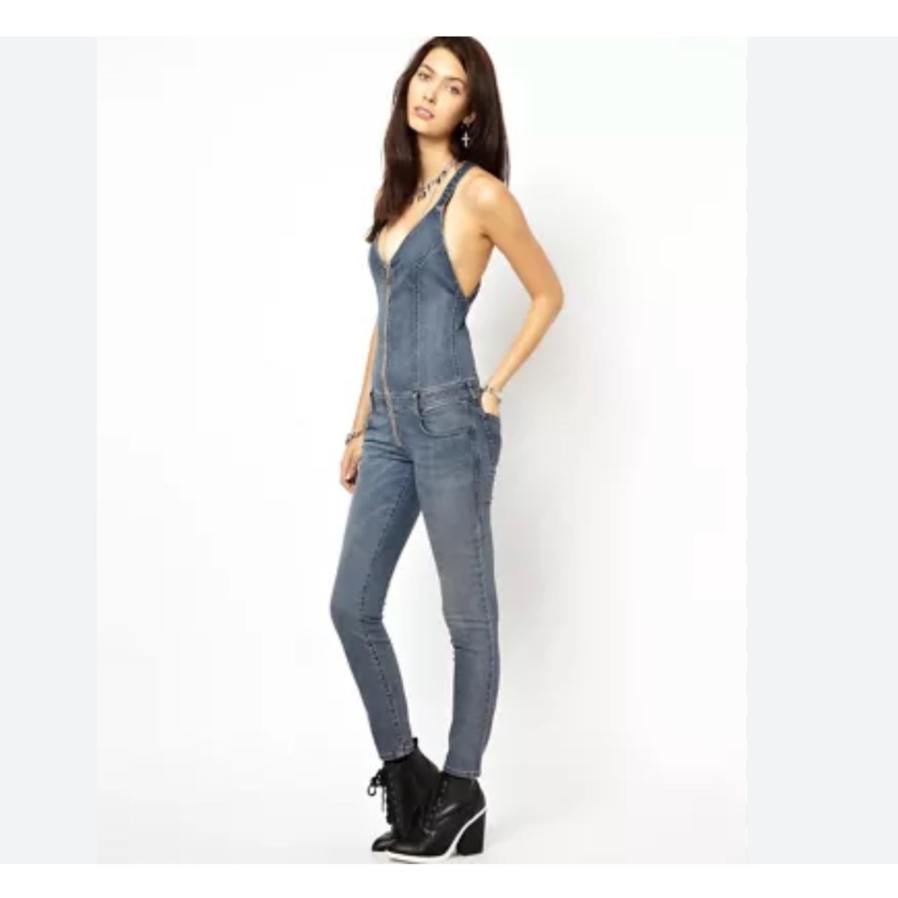 NEW Diesel Women's De-Chatty Denim Jumpsuit M